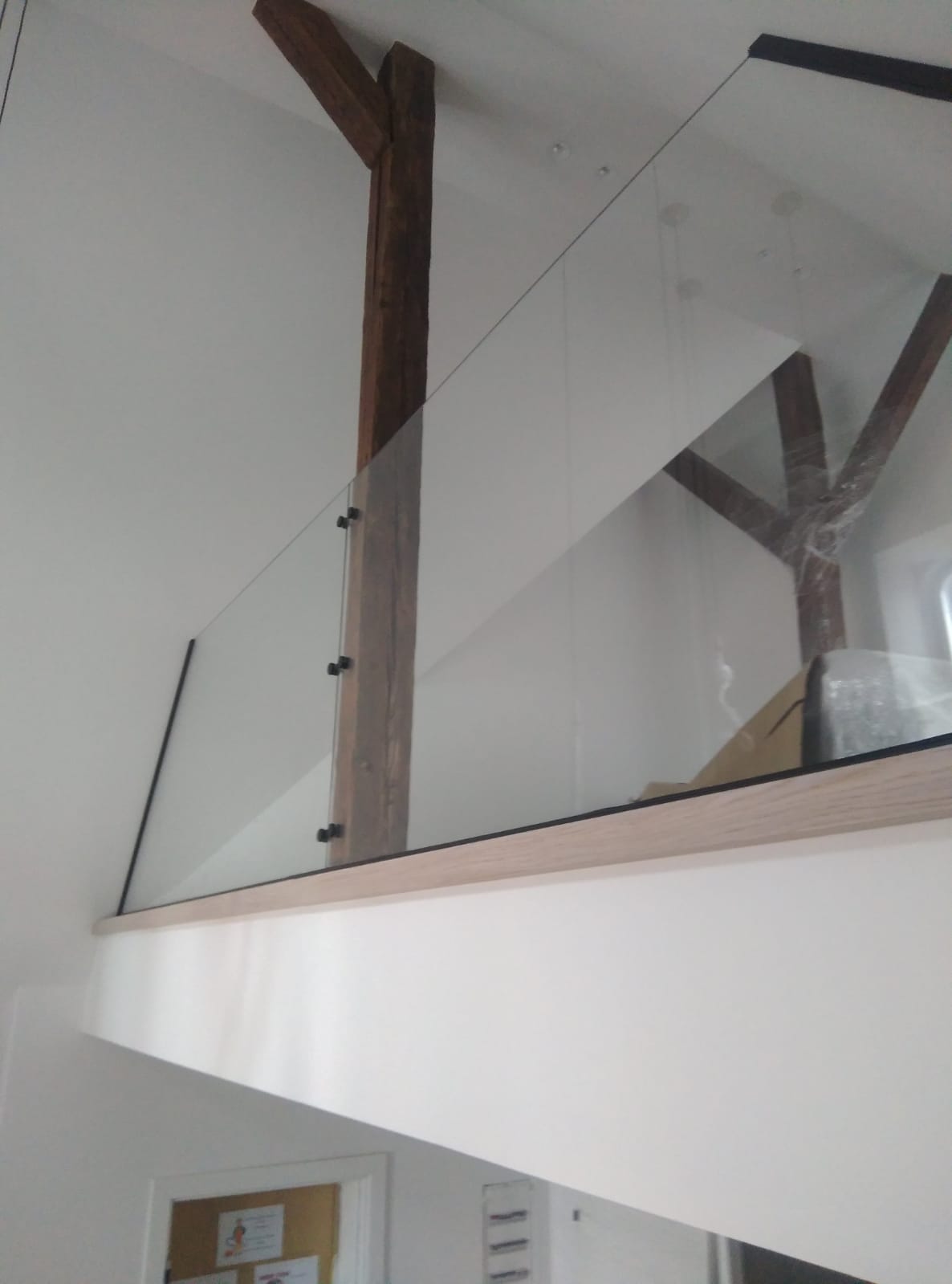 railing of glass
